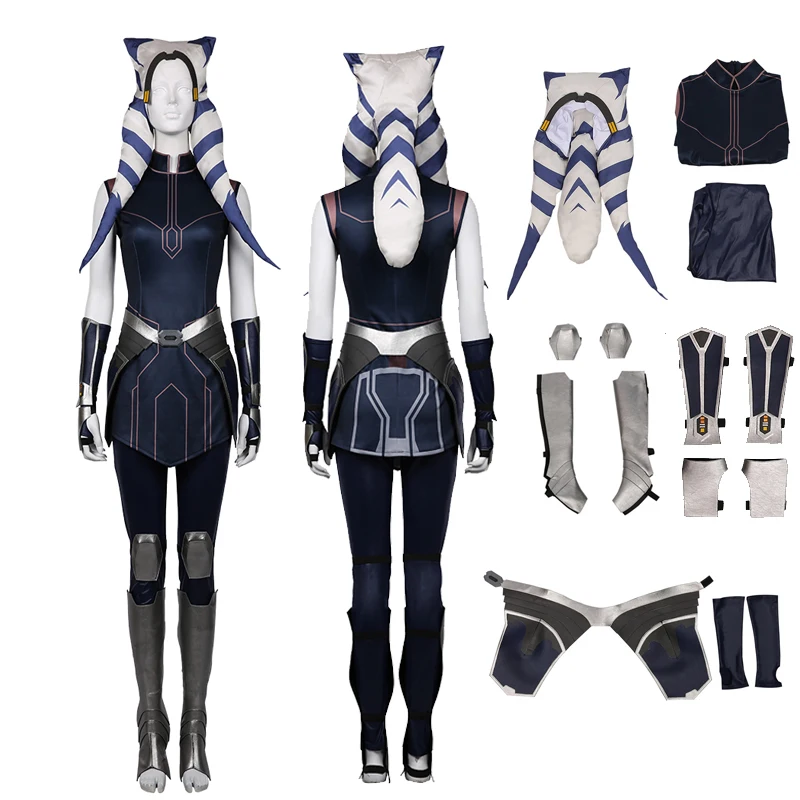 Star Cosplay Wars Costume Ahsoka Tano Jumpsuit Cosplay Halloween
