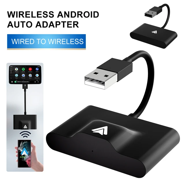 Adaptador inalámbrico Android Auto Carplay Actualización 5ghz Wifi Carplay  Dongle para Wired Carplay Car Conver