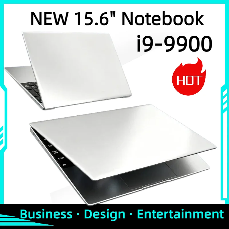 새로운 초슬림 15.6인치 윈도우 11 노트북 32GB 램 512GB/1TB SSD 인텔 I9-9900 1920*1080 HD 화면 게이밍/오피스용 노트북 PC