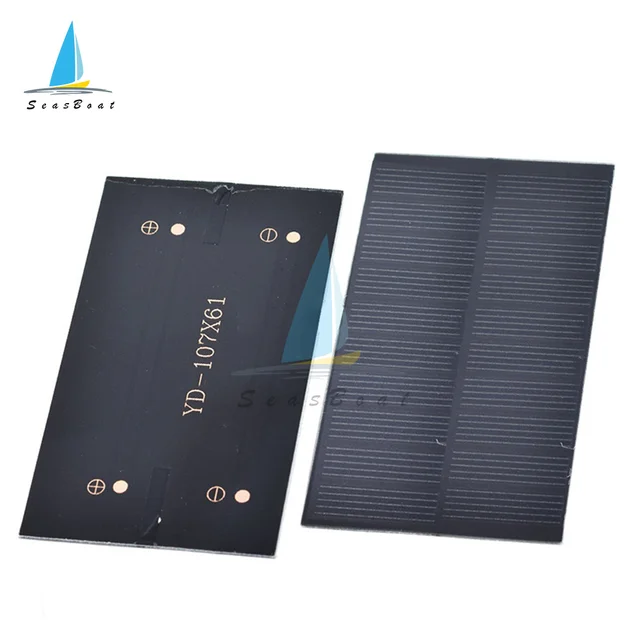 Smart Electronics Solar Panel 1W 5V Electronic DIY Small Solar Panel for Cellular Phone Charger Home Light Toy etc Solar Cell 3