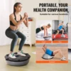 VEVOR 23/26 inch Half Exercise Ball Trainer Balance Ball Trainer 660lbs Capacity Stability Ball Yoga Ball with Resistance Bands 6