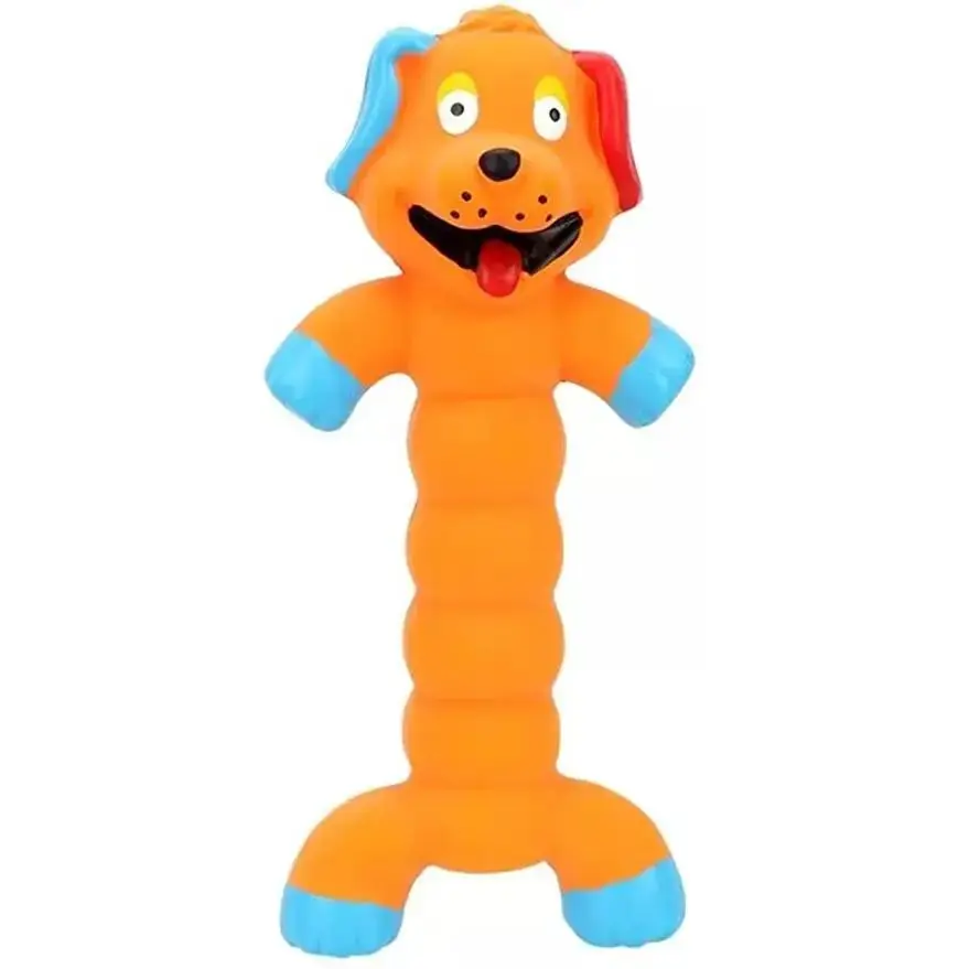 Hund quietschendes Gummispielzeug Hund Latex Kauspielzeug Welpen Klangspielzeug Tier bissfest Zug Heimtierbedarf für kleine, mittelgroße und große Hunde – Detail 14