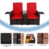 5PCS Outdoor Wicker Chaise Lounge Chair - Rattan Adjustable Reclining Patio Lounge Chair with Ottoman and Coffee Table 3