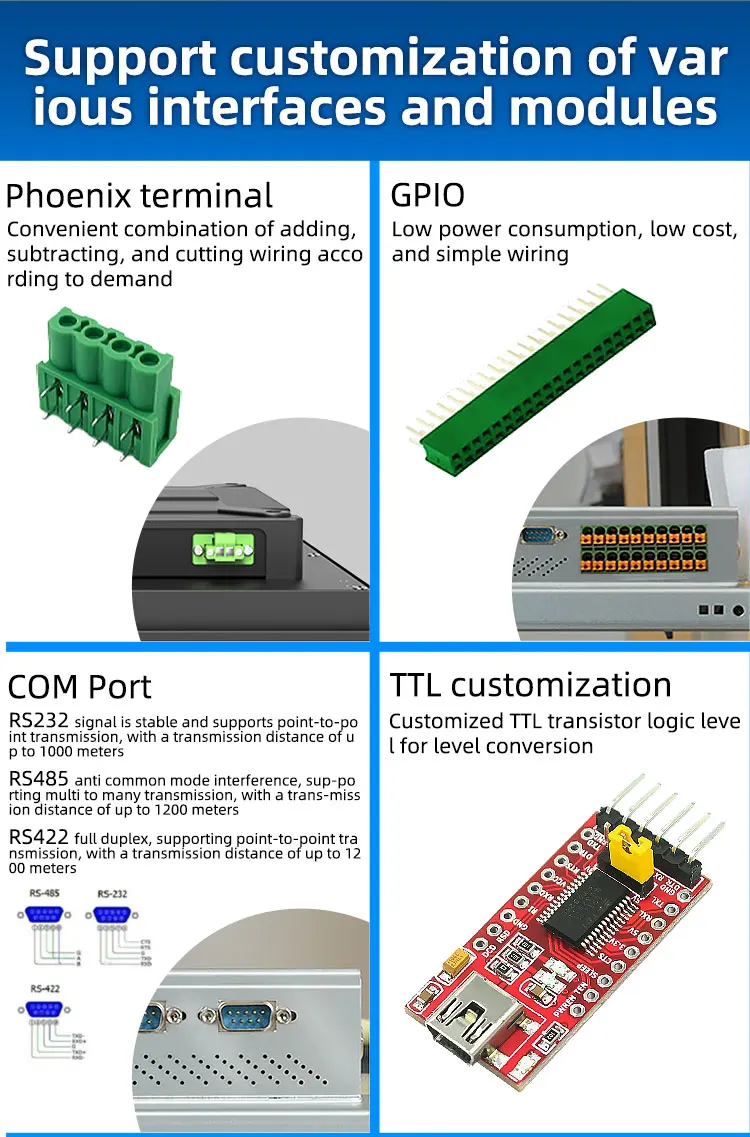 팬리스 미니 PC DIN 레일 컴퓨터 24V DC 전원 6 LAN 포트 인텔 I5 6500U 8G 메모리 PCIE 미니 PC 산업용 디스플레이용
