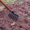 Leaf Rakes for Lawns Heavy Duty Garden Rake Lawn Tools Thatch Rake Dethatcher Rake Metal Garden Hoe Gardening Rake for Loosening 5