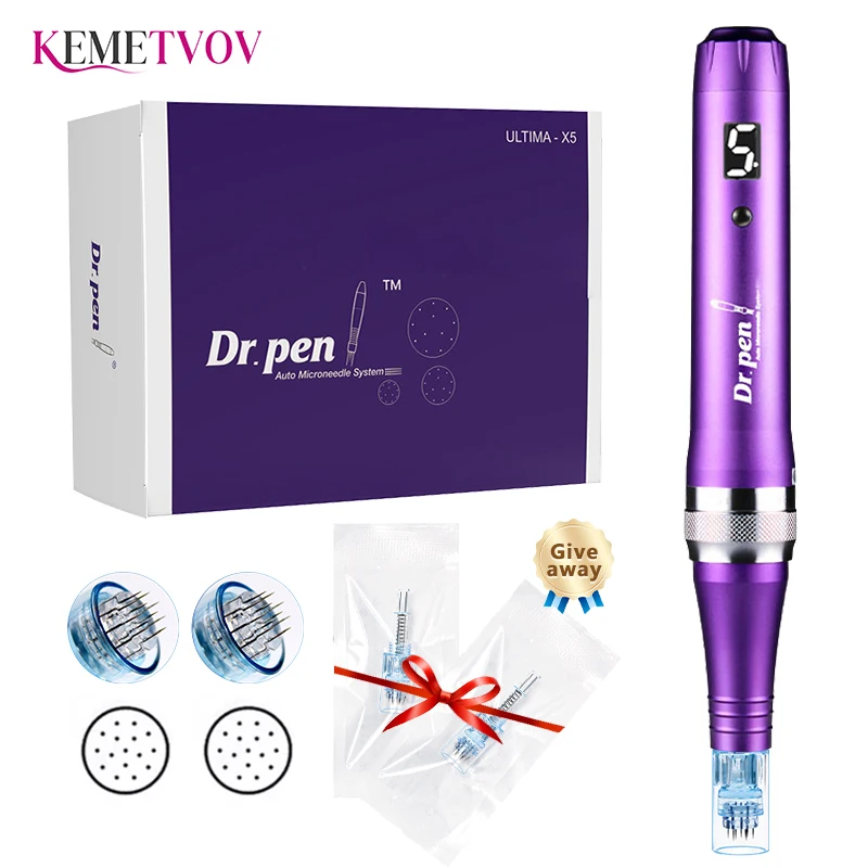 Wireless Dr. Pen Ultima X5 Wireless Micro Skin Derma Pen Remove Scar Reduce Wrinkles Stretch Marks Removal Skin Care Rolling