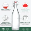 1L Swing Top Glass Bottles Airtight Stopper Lids Flip Top Brewing Bottle for Fermentation, Kombucha, Mead, Vinegar, Beer, Kefir 2