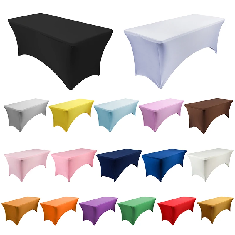 Spandex Bar Fitted Table Cover 4ft 5ft 6ft 8ft Folding Table Stretch
