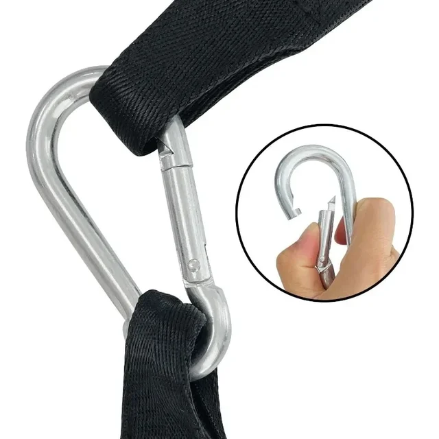 Fitness AB Sling Straps Suspension Rip-Resistant Heavy Duty A Pair for Pull Up Bar Hanging Leg Raiser Gym Home Fitness Equipment 5