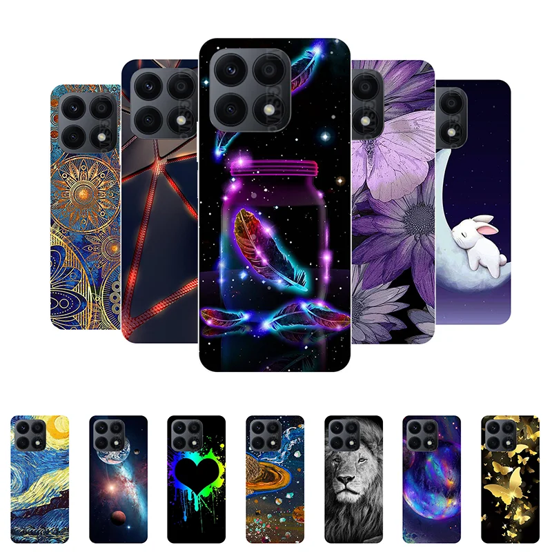 Per Honor X8A Crt-Lx1 Crt-Lx2 Crt-Lx3 Custodia In Silicone Morbido Tpu Nero Custodie Per Paraurti Per Honor X8A 4G Cover Antiurto Su Honorx8A