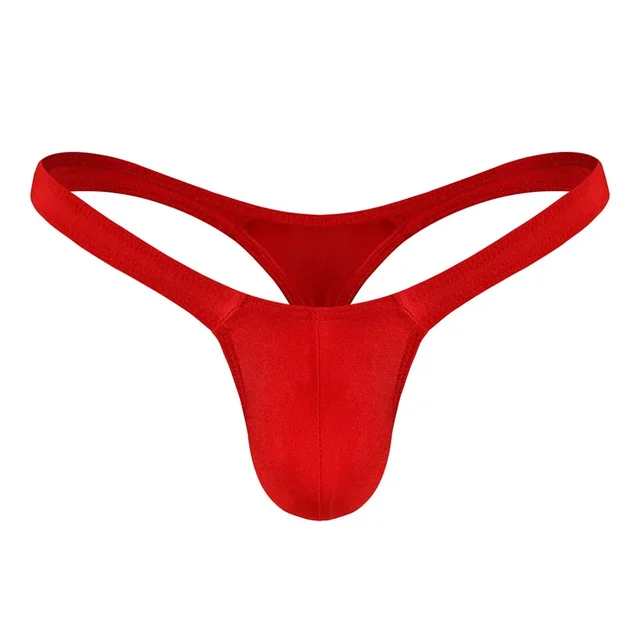 Sexy Solid Color Thongs Low-Rise Simple T-Back Thong Bluge Pouch Briefs G-String Bikini Underwear Man Thong For Men - Image 4