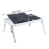 Adjustable Laptop Desk Laptop Notebook PC Folding Portable Car Bed Sofa Desk Stand Table Tray Cool Fan Lightweight Laptop Desk 6