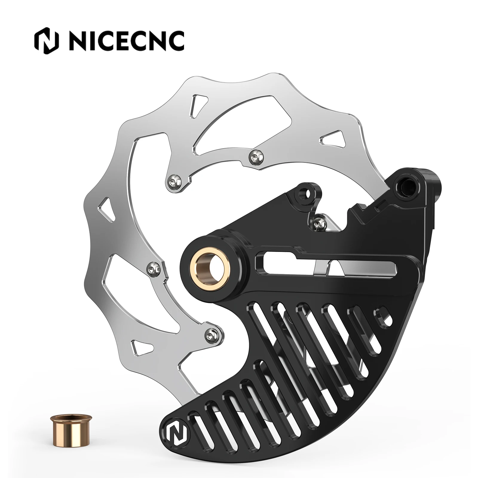 

240mm Oversized Rear Brake Disc Rotor & Brake Disc Guard For GASGAS EX MC 125 250 300 2021-2023 EXF MCF 250 350 450 2021-2023