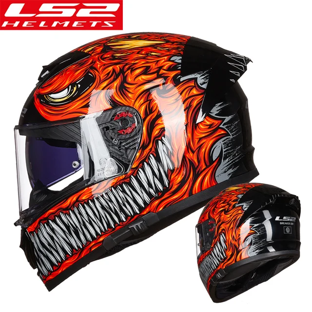 Breaker Ls2 Ff390 Motorcycle Helmet For Men And Women Full Face Helmet  Casque Moto Dual Lens Casco With Anti-fog System - Helmets - AliExpress