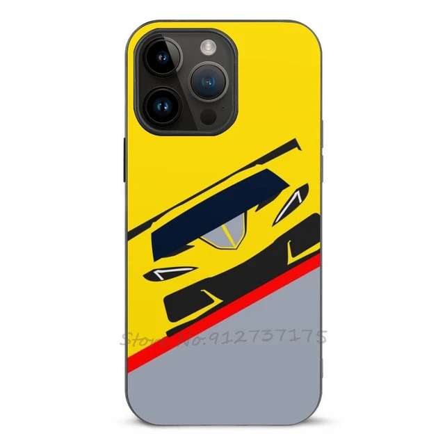 iPhone 12 Mini (3 in 1 Combo)Silicone Ferrari Case + Tempered Glass +