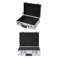Aluminum Alloy Case Secure Document Storage Box Hard Briefcases Storage Case Portable Tool Case for Travel Men Tools Equiment 2