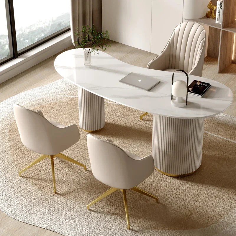 ~Y Light Luxury Desk Computer Desk Modern Study Workbench Furniture Computer Table