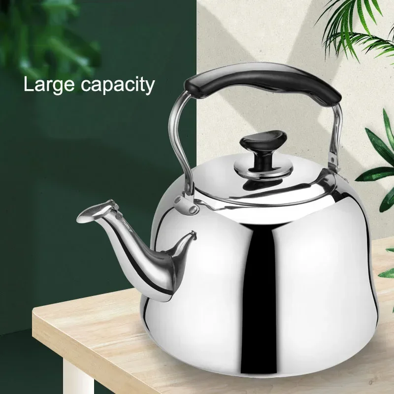 304 Stainless Steel Whistling Kettle Gas Induction Cooker Water Pot Household Gas Kettle Creative Teapot 1.5/2/3/4/5/6L