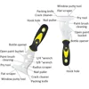 15 in 1 Multifunctional Putty Knife Stainless Steel Paint Scraper Removal Construction Tool for Wallpaper Can Opener Home DIY 5