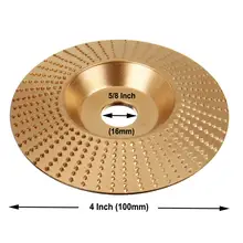 

Wood Tungsten Carbide Grinding Wheel Grinder Shaping Disc Bore Wood Sanding Carving Tool Woodworking Angle Grinder Attachment