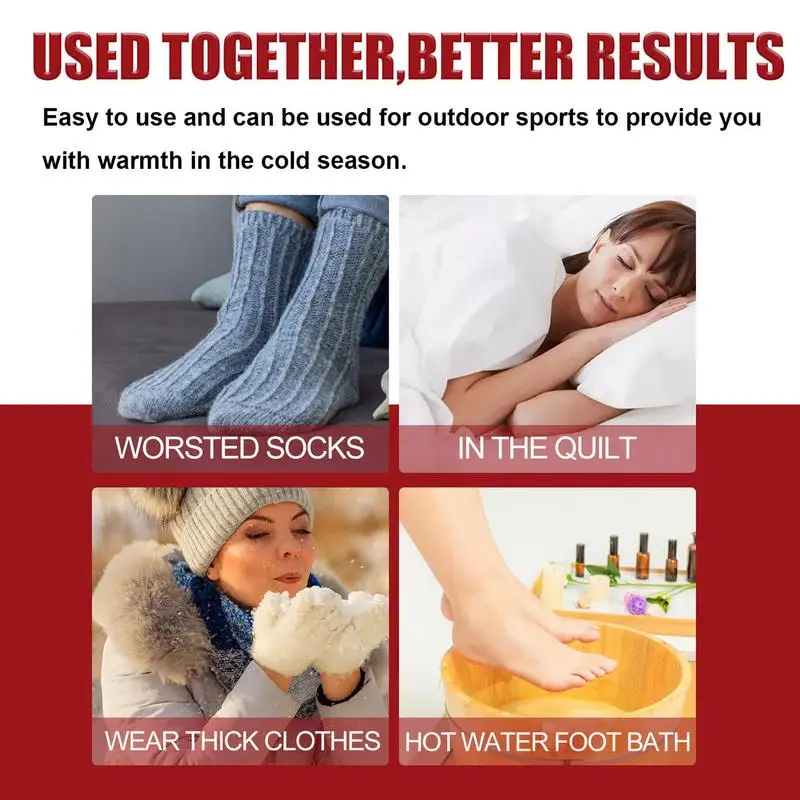 Insole Feet Warmers Fast-Heating Foot Warmer Non-Woven Foot Care Feet Patch 10pcs/20pcs For Hiking Camping Jogging Winter foot pads heated pads