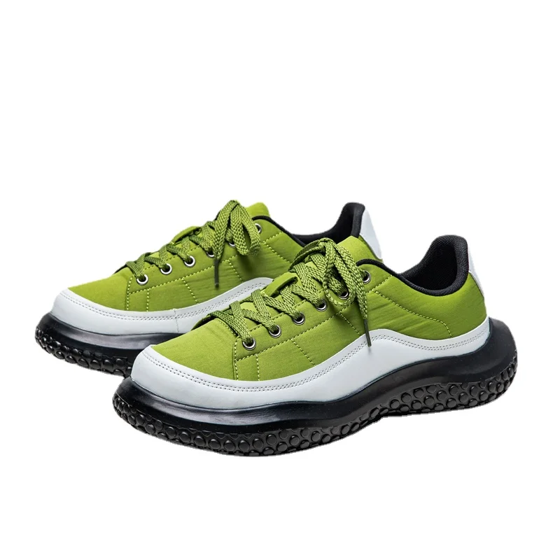 

Новинка 2023, мужская летняя модная Милая молодежная одежда, повседневные кроссовки на толстой подошве с большой головой, трендовые уличные эластичные тканевые 44