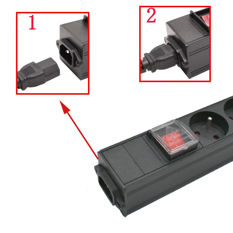 PDU  Ʈ й ġ ĳ 2/4/6/8/10  AC   극ũ ġ ˷̴ ձ  iec C14 ̽