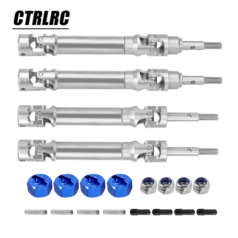 RC Drive Shaft For 1/10 Slash 4X4 2WD Rustler VXL Stampede Rustler Hoss,ARRCat RC Upgrades Parts,4Pcs Front And Rear Transmission Universal Drive