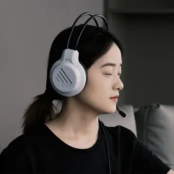 Gamer Headphones  Over-Ear Wired Headset Video Games Headsets with Adjustable Mic Computer Headset for Laptop Computer 2