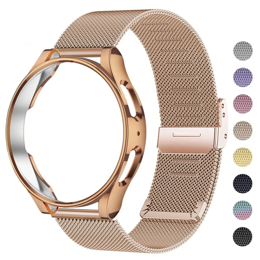 Premium Steel Mesh Milanese Loop Band with Protective Case
