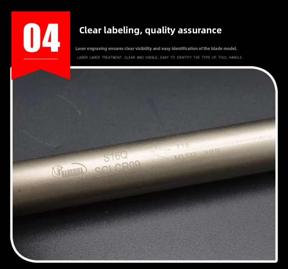 95 ° Mini-Drehmaschinen-Werkzeughalter für Metall 7-32mm SCLCL/SCLCR06 SCLCR09 SCLCR12 CNC-Halterung für CCMT-Einsätze, Lochbohrstange – Detail 7