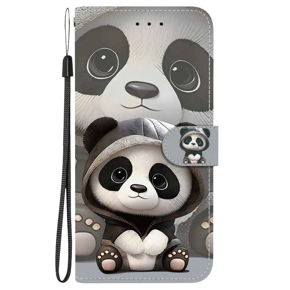Patterned Leather Wallet Flip Case - Premium Phone Protection and Stylish Design