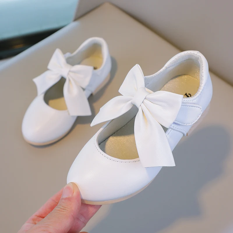 Leather Kids Mary Janes Shoes for Wedding Party