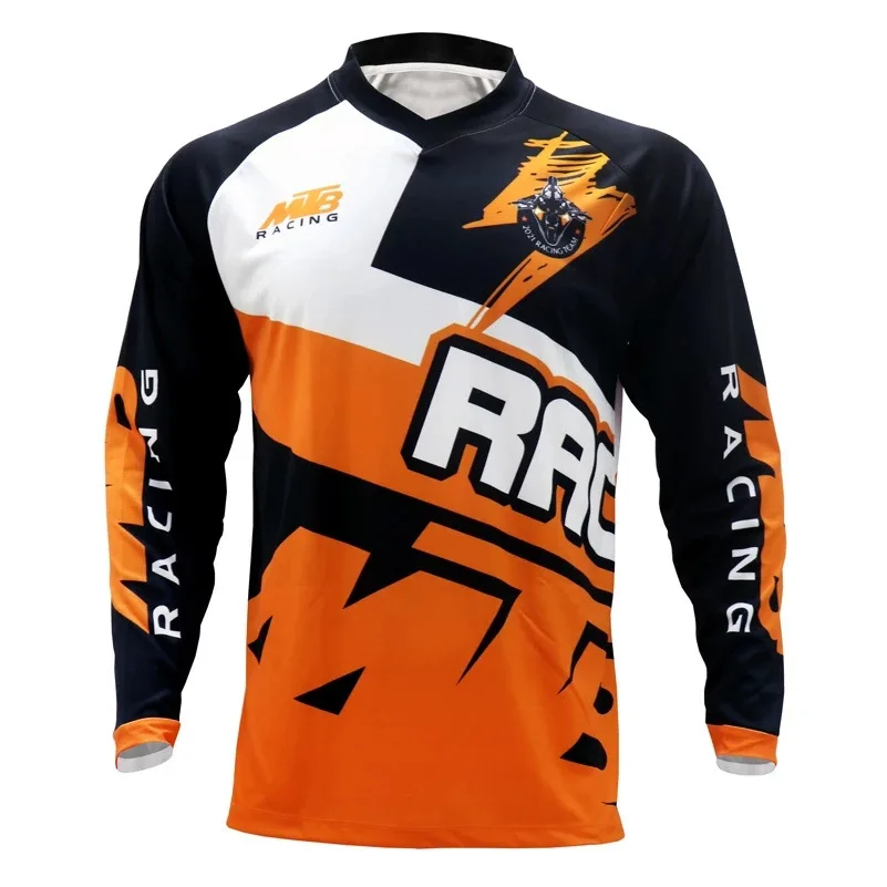 thumbnail image 1 of Camiseta de ciclismo profesional para hombre 2022 de secado rápido para motocross, descenso, bicicleta de montaña, DH, ropa de motocicleta, camisetas de MTB, 1 of 5