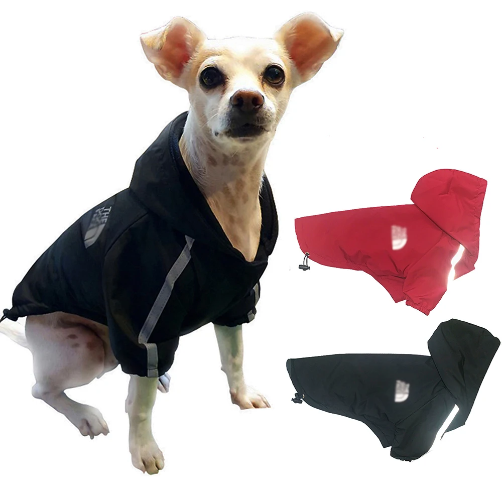 Waterproof Cotton Dog Hoodie with Reflective Detailing - Warm Autumn/Winter Pet Jacket