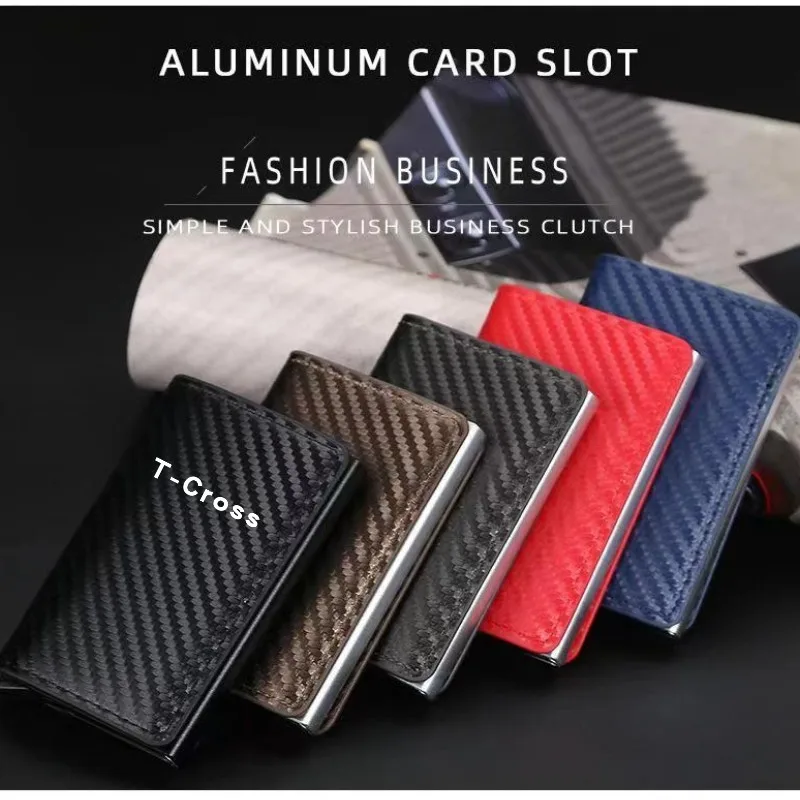 

ID Credit Bank Card Holder Wallet Anti Rfid Protected Magic Case For volkswagen vw T-CROSS TCROSS Car Accessory