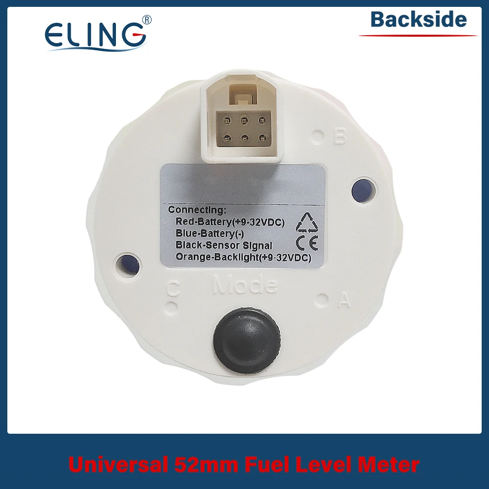 ELING ECPC 52mm Digital Fuel Level Meter With Alarm