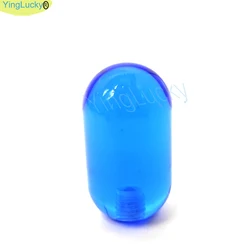 Clear Ball Top NOBI Head Bullet Cover Handle for Arcade Joystick DIY Projects (Oval - Clear - blue)