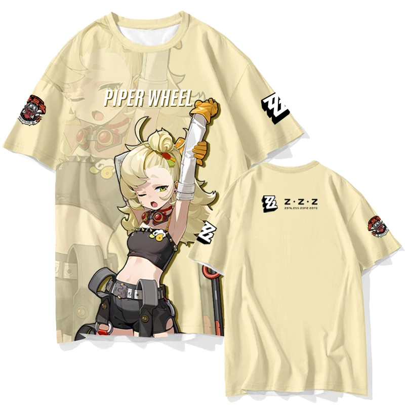 Zenless Zone Zero Short Sleeve T Shirt Kids Tees Cosplay Tops
