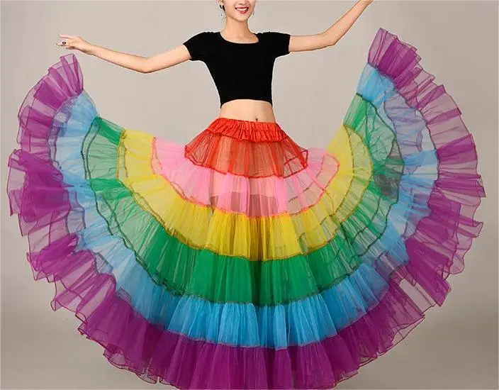Gonna in tulle per donna Gonna lunga da ballo per feste a sbuffo - Main Image