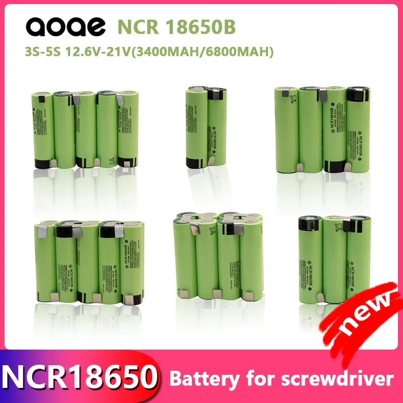 

3S1p 1s3p 4s1p 4s2p 5s2p 5s1p 12.6V-21V 3400mAh 18650 battery pack, suitable for 18V screwdriver battery welding battery pack