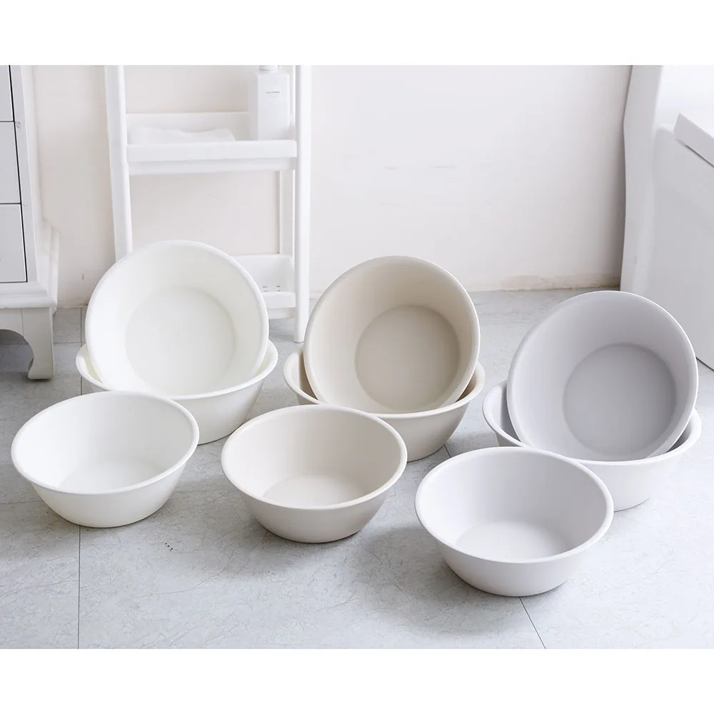 Plastic Basin Japanese style Simple thickened washbasin washbasin household large washtub basin High quality plain laundry basin