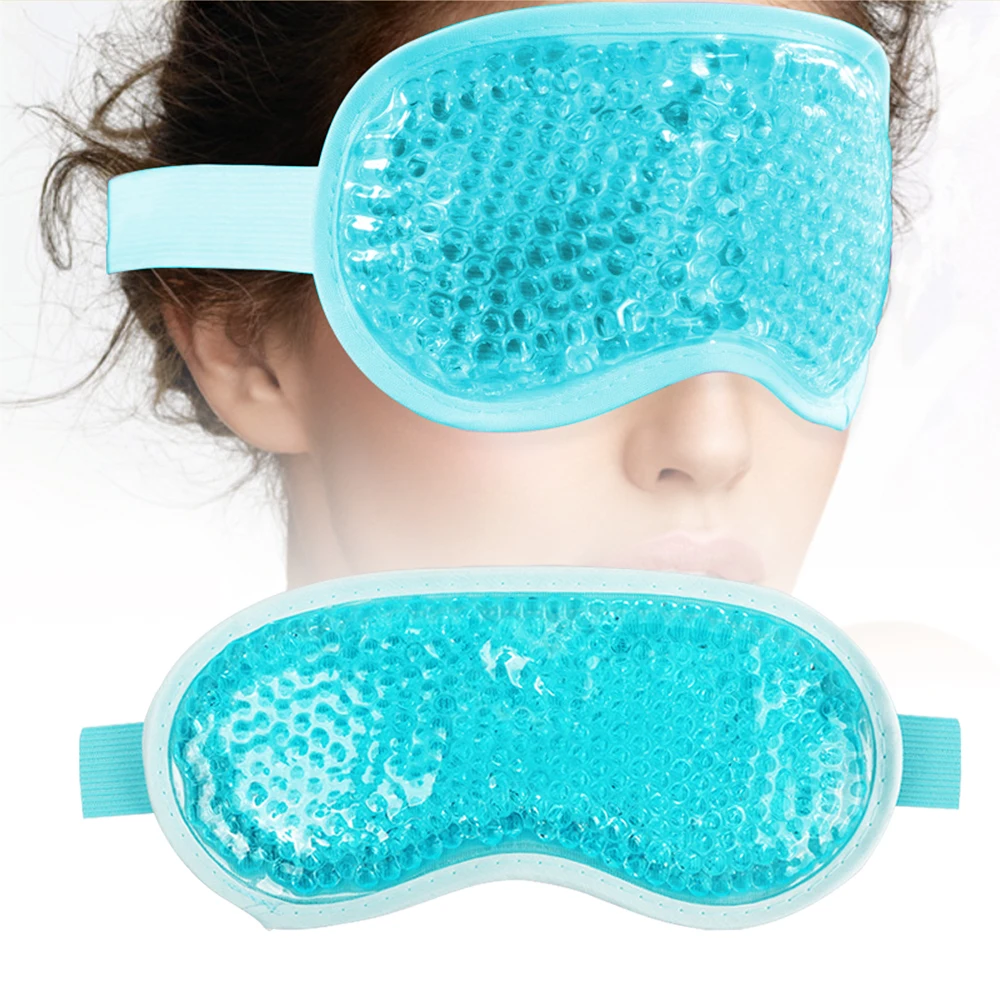 Gel Eye Mask Reusable Beads Beauty Face Eye Hot Cold Pack Mask Head Pain Compressed Soothing Sleeping Ice Goggles Sleeping Mask