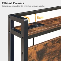 Headboard Queen Size, Headboard with 2 Outlets and 4 USB Ports, Adjustable Height, Storage Rack, Sturdy and Stable 4
