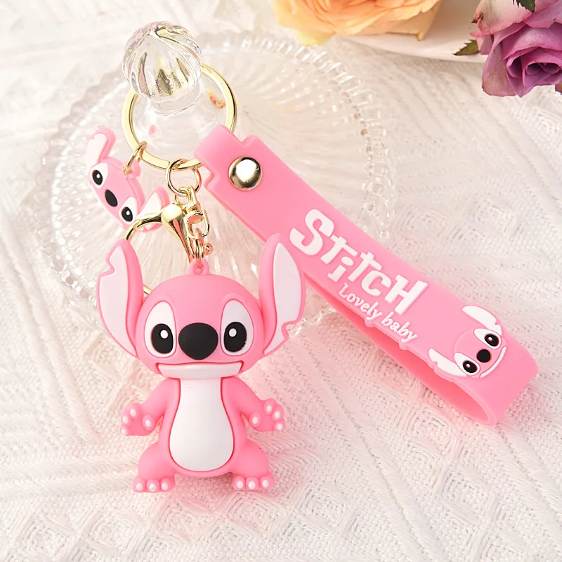 thumbnail image 1 of Llavero de Disney Lilo Stitch, figura de acción de Stitch, llaveros, colgante, adorno, muñecas, colección, modelo, juguetes de Stitch para niños, regalo, 1 of 5