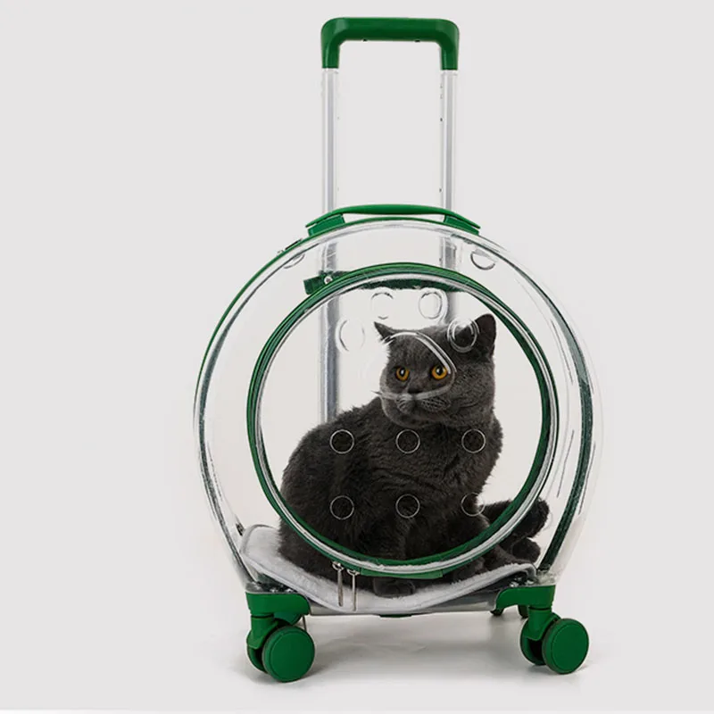 

Trolley Transporter Cats Carriers Dog Backpacks Rabbits Cat Carriers Crate Hamster Mochila Transparente Dogs Accessories