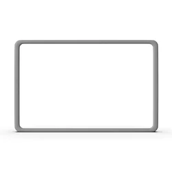 Silicone Screen Frame Protector for Car Display - Central Control Protective Cover with Anti-Collision Features (Grey)