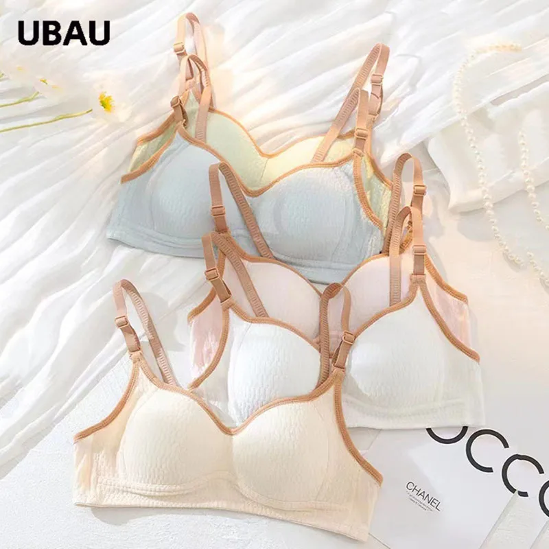 

UBAU French Underwear Push-up Underwear Lolita Bralette for Women Sexy Bras High Quality Women's Bras Solid Wireless Bra Brasier