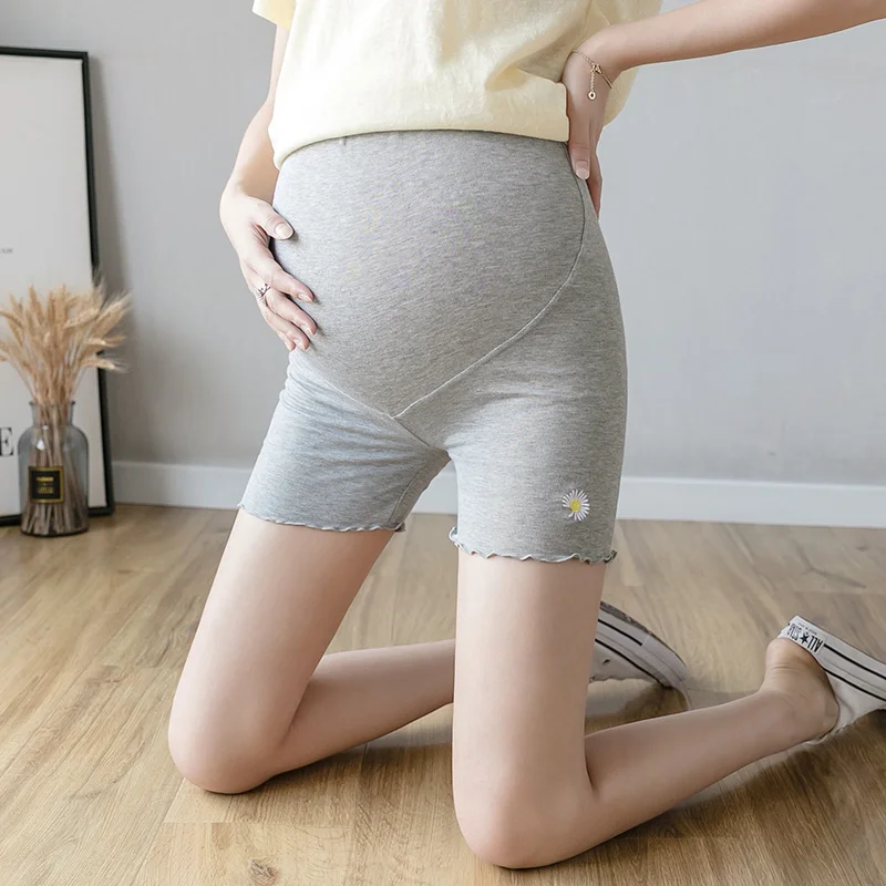 Maternity High Waist Tights Pants Pregnant Women Adjustable Bottoming Pants Women Comfortable Breathable Elastic Leggings Shorts