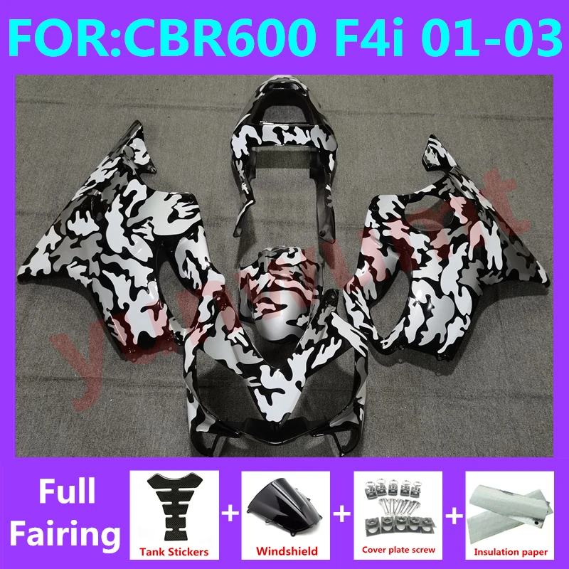 

Motorcycle Fairings kit fit for CBR600 F4i CBR 600 CBR600F4i 2001 2002 2003 2004 2005 2006 2007 full Fairing kits camouflage